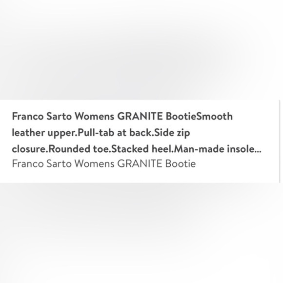 Franco sarto granite ankle boot - Picture 8 of 8